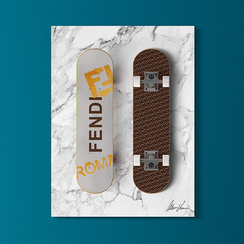 Image 1 Fend Wheels 18" x 24" Frameless Printed Glass Wall Art