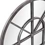 4_Fenetre Antique Silver 29" x 41" Arched Wall Mirror more views