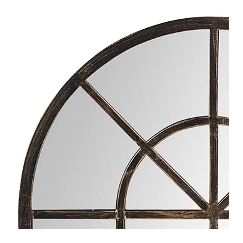Image 3 Fenetre Oil-Rubbed Bronze 29" x 41" Arched Wall Mirror more views