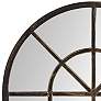 Fenetre Oil-Rubbed Bronze 29" x 41" Arched Wall Mirror