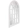 Fenetre White Washed 29" x 41" Arch Top Wall Mirror