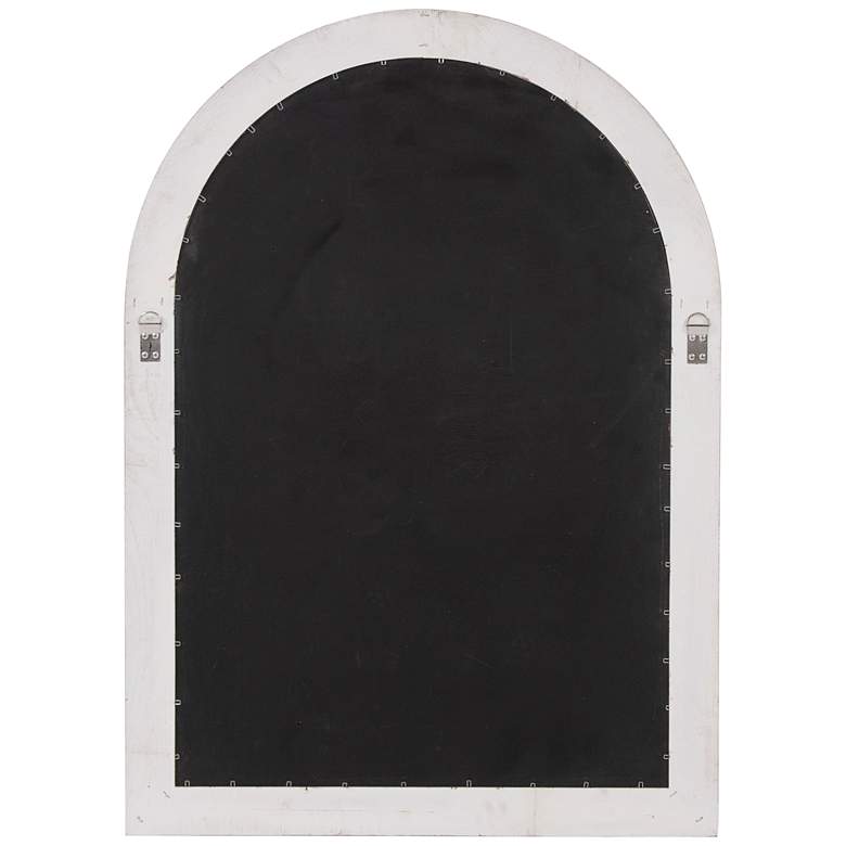 Image 4 Fenetre White Washed 29 inch x 41 inch Arch Top Wall Mirror more views