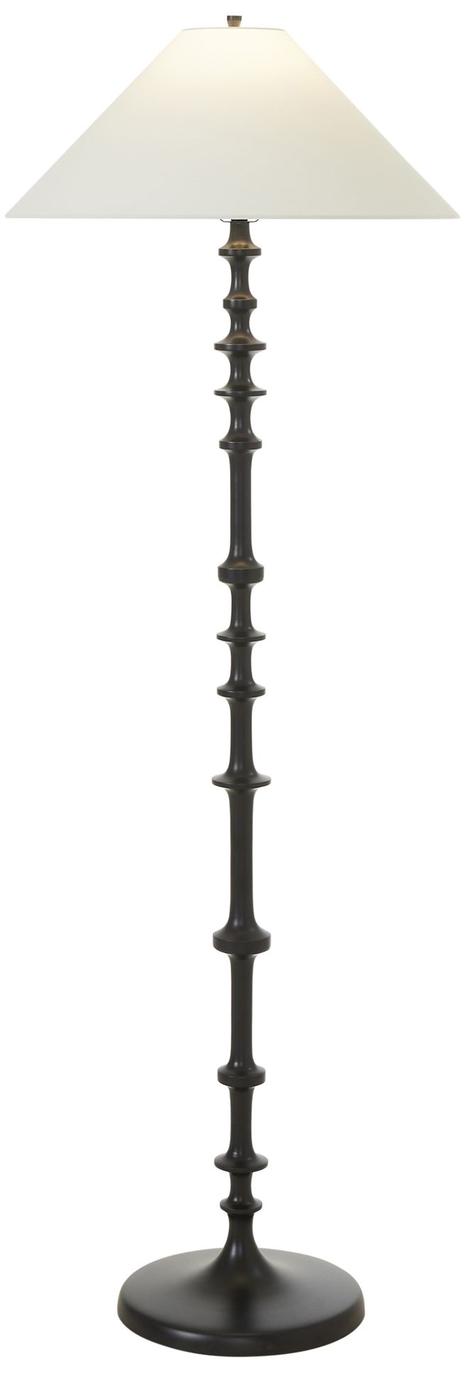 Image 5 Fenice 7" 1-Light Flush Mount, Dark Antique Brushed Brass more views