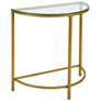 Thumbnail2 of Fenice Demilune Gold Console Table more views