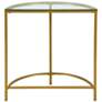 Thumbnail3 of Fenice Demilune Gold Console Table more views