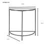 Thumbnail4 of Fenice Demilune Gold Console Table more views