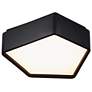 Fenway 14 1/4" Wide Matte Black LED Ceiling Light