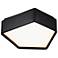 Fenway 14 1/4" Wide Matte Black LED Ceiling Light
