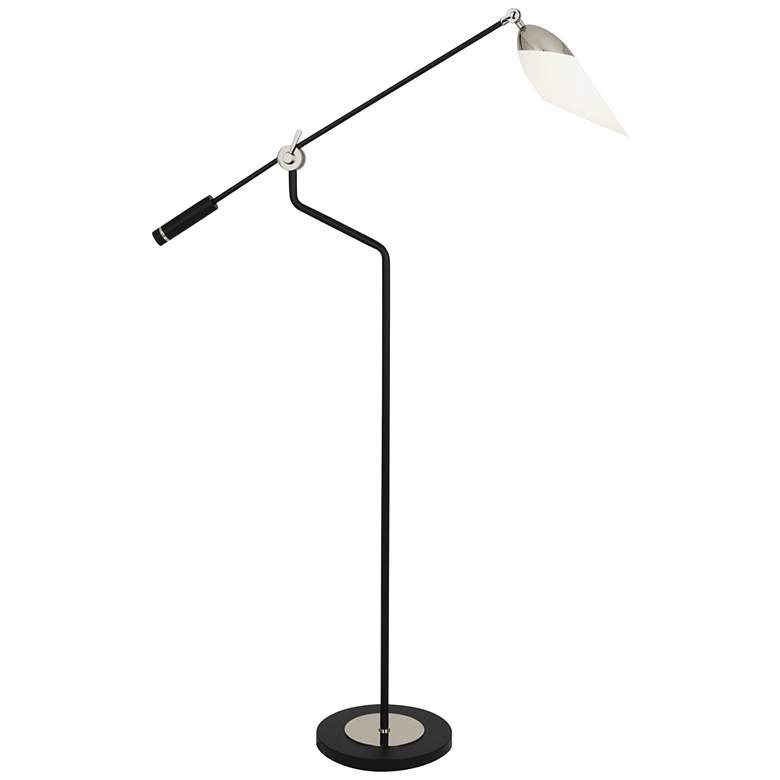 Image 2 Ferdinand Matte Black and Nickel Adjustable Floor Lamp