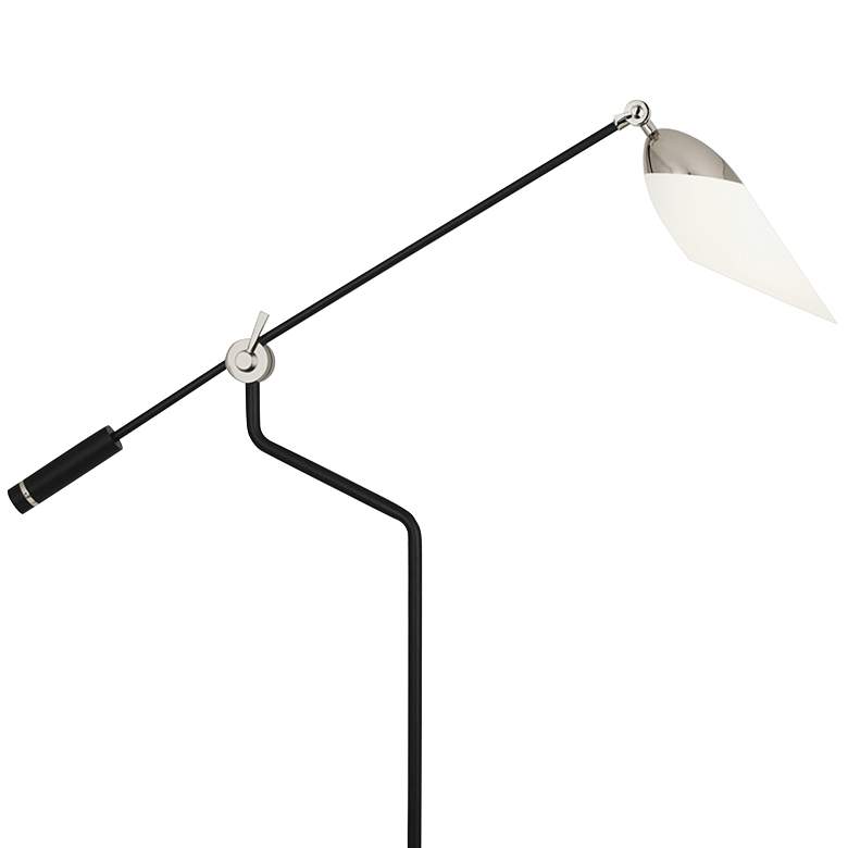 Image 5 Ferdinand Matte Black and Nickel Adjustable Floor Lamp more views