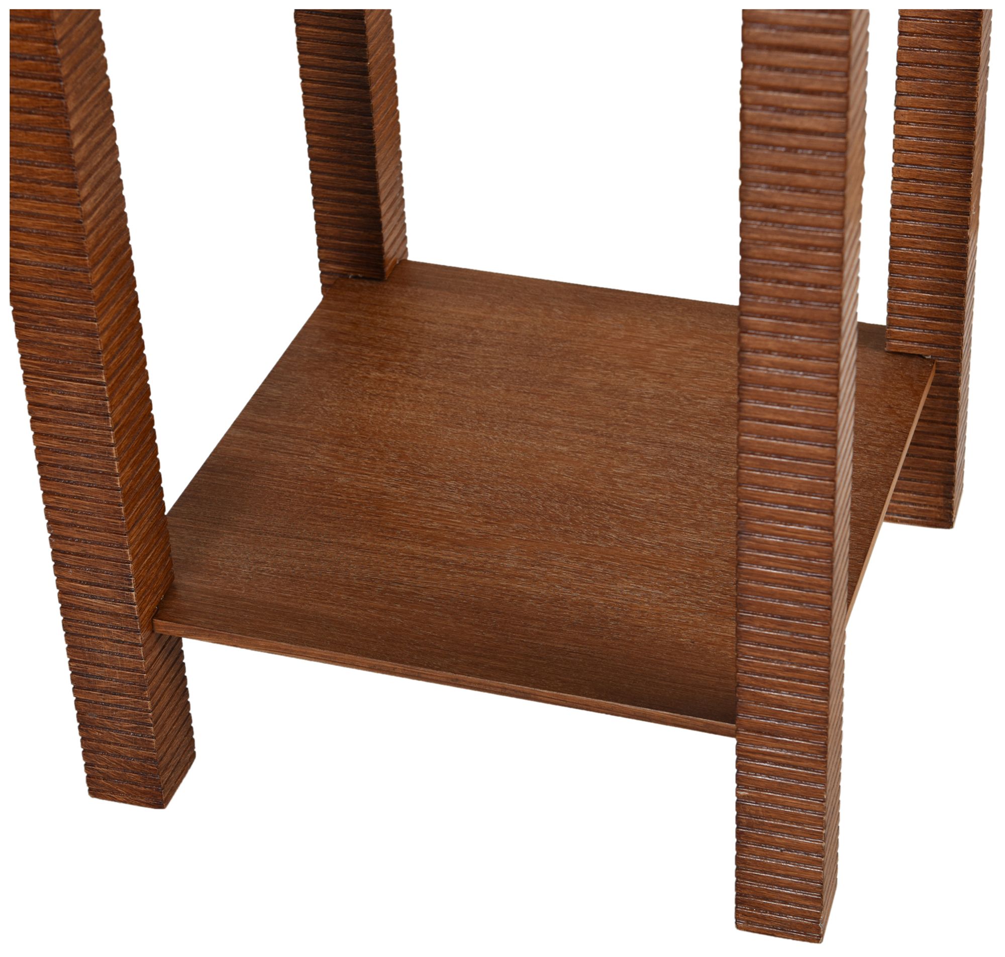 Image 5 Fern 14 x 30 Cement Gray & Zebra Cherry Plant Stand more views