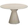 2_Fern 47 1/4" Wide Beige Concrete Indoor/Outdoor Dining Table