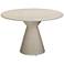 Fern 47 1/4" Wide Beige Concrete Indoor/Outdoor Dining Table