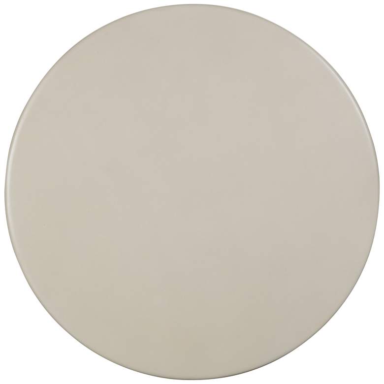 Image 4 Fern 47 1/4" Wide Beige Concrete Indoor/Outdoor Dining Table more views