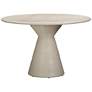 5_Fern 47 1/4" Wide Beige Concrete Indoor/Outdoor Dining Table more views