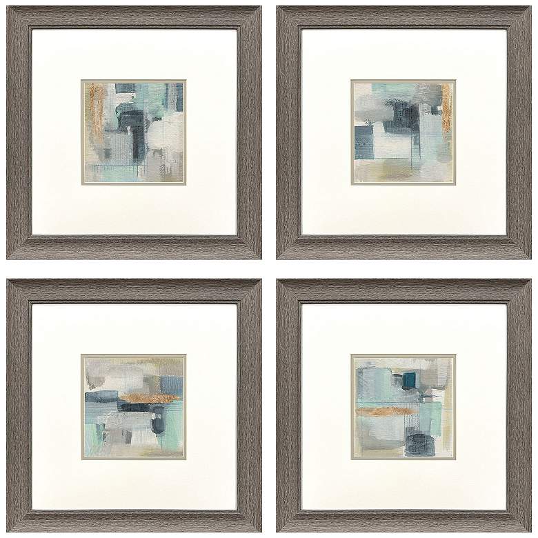 Image 1 Fern Brook Morning 19"W x 19"H Framed Art - Set of 4