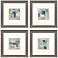 Fern Brook Morning 19"W x 19"H Framed Art - Set of 4