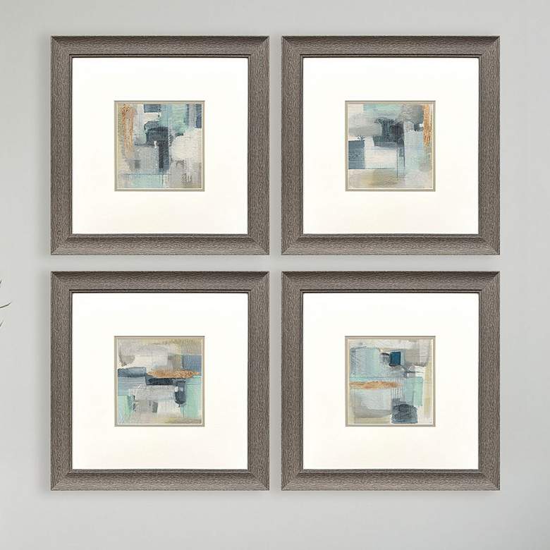 Image 1 Fern Brook Morning 19"W x 19"H Framed Art - Set of 4