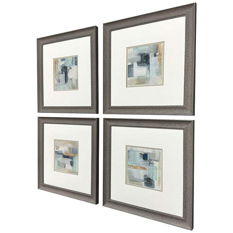 Image 3 Fern Brook Morning 19"W x 19"H Framed Art - Set of 4 more views