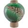 Fern Emerald Green and Tan 14 3/4" High Terracotta Vase