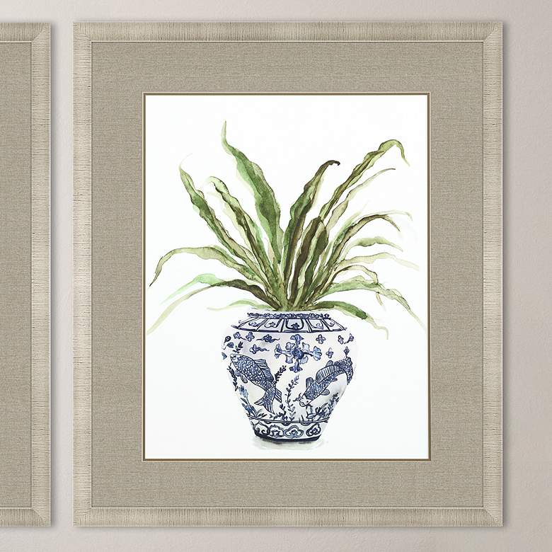 Image 2 Fern House II 42" High Rectangular Giclee Framed Wall Art