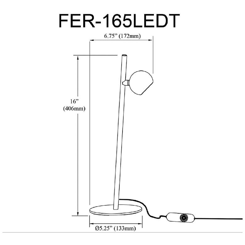 Image 2 Fernanda 16" High Satin Nickel Finish Task Lamp more views