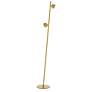 1_Fernanda 50.75" High 2-Light Aged Brass Finish Floor Lamp