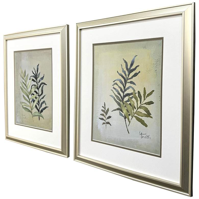 Image 2 Ferns Aglow 18"W x 21"H Framed Art Set of 2 more views