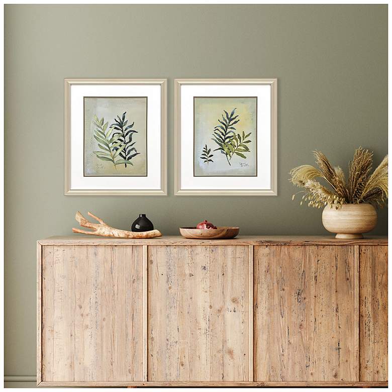 Image 4 Ferns Aglow 18"W x 21"H Framed Art Set of 2 more views
