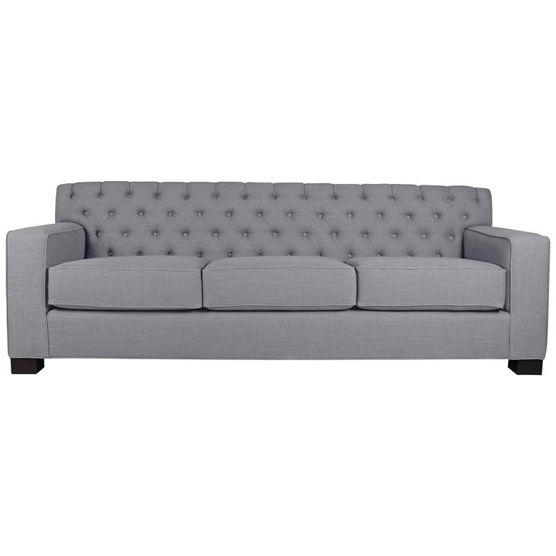 Image 1 Ferrara 90 inch Wide Gray Fabric Tufted Sofa