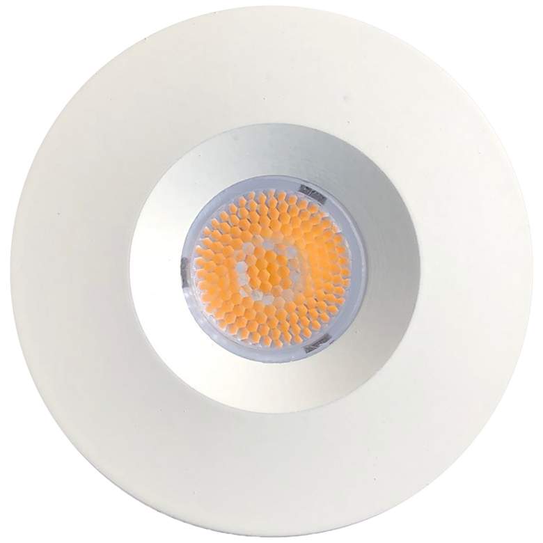 Image 1 Ferraro 1.75" Wide White LED Recessed Puck/Cabinet Light