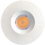 Ferraro 1.75" Wide White LED Recessed Puck/Cabinet Light