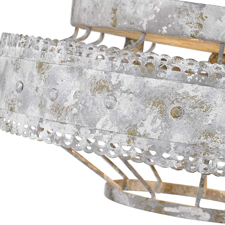 Image 3 Ferris 14" Wide French White 2-Light Ceiling Light more views