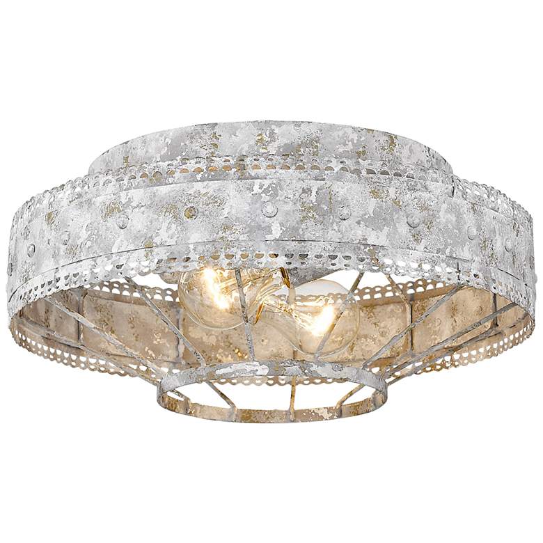 Image 4 Ferris 14 inch Wide French White 2-Light Ceiling Light more views
