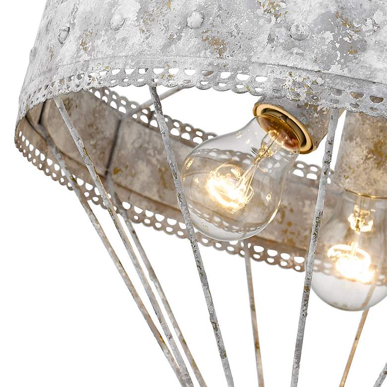 Image 4 Ferris 15" Wide Oyster 3-Light Ceiling Light more views
