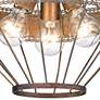 3_Ferris 15" Wide Rustic Copper Patina 3-Light Ceiling Light more views
