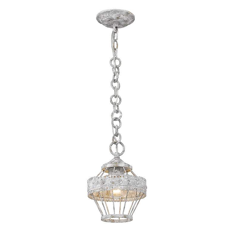 Image 2 Ferris 7 1/2" Wide Oyster 1-Light Mini Pendant more views