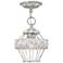 Ferris 7 1/2" Wide Oyster 1-Light Semi-Flush
