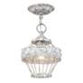 2_Ferris 7 1/2" Wide Oyster 1-Light Semi-Flush more views