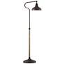 Ferris Adjustable Height Bronze Pharmacy Floor Lamp with Smart Socket