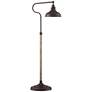 Ferris Adjustable Height Bronze Pharmacy Floor Lamp with Smart Socket
