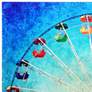 3_Ferris Wheel 50 3/4"W Free Floating Glass Graphic Wall Art more views