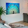 5_Ferris Wheel 50 3/4"W Free Floating Glass Graphic Wall Art more views