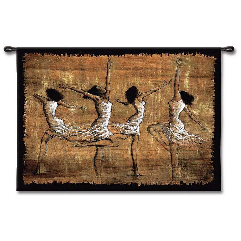 Image 1 Festive Dancers 52 inch Wide Wall Tapestry