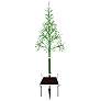 Festive Green 53"/61"H LED Artificial Christmas Tree