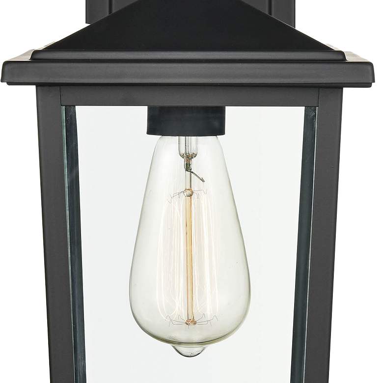 Image 2 Fetterton 14" High Powder-Coated Black Outdoor Wall Light more views