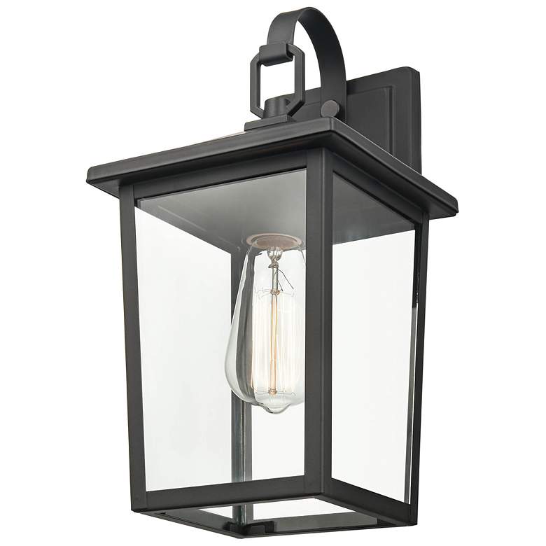 Image 5 Fetterton 14" High Powder-Coated Black Outdoor Wall Light more views