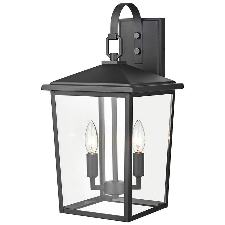 Image 3 Fetterton 18" High Powder-Coated Black Outdoor Wall Light more views