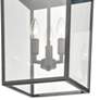 3_Fetterton 19 3/4"H Powder-Coated Black Outdoor Hanging Light more views