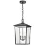 4_Fetterton 19 3/4"H Powder-Coated Black Outdoor Hanging Light more views